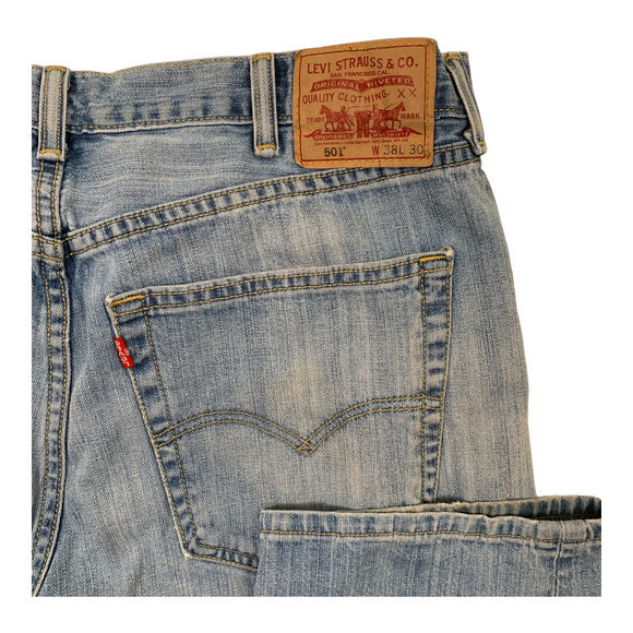 Levis Strauss 501 100% Cotton Straight Fit Sz 38 x 30‎ - Picture 4 of 4